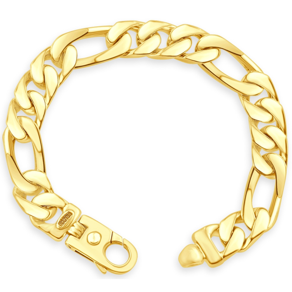 Men's Heavy Figaro 14k Gold (90gram) or Platinum (145gram) 10mm